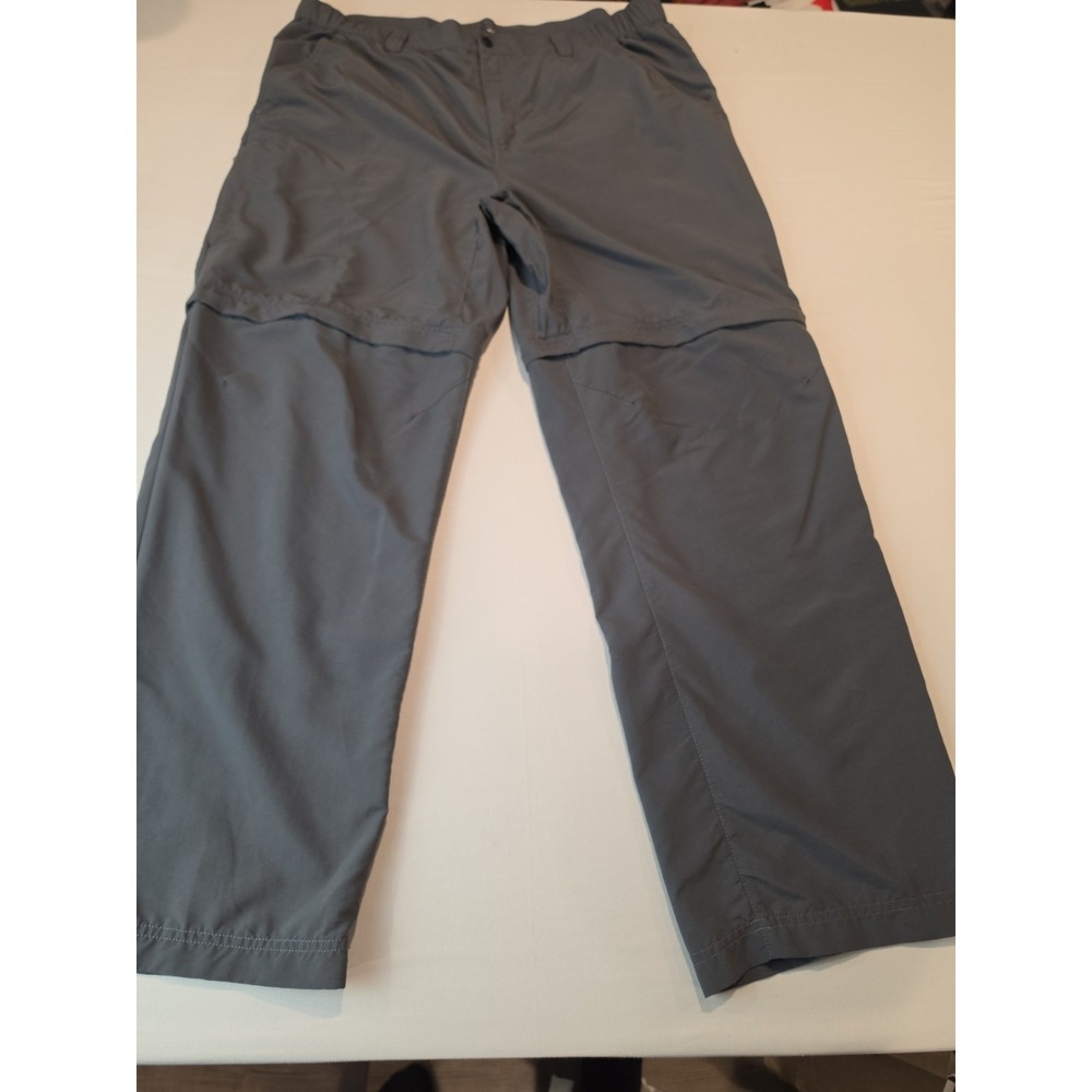 Koppen Mens Pants Convertible XL Hiking Outdoor Shorts Dark Gray No Fly Zone